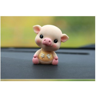 Heo Nhựa Heo Thần Tài Phụ Kiện Trang Trí Bánh heo 1 con