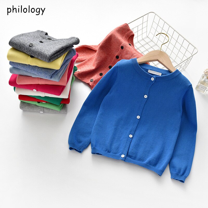 Áo Khoác Cardigan Dệt Kim Thời Trang Xuân Thu Cho Bé