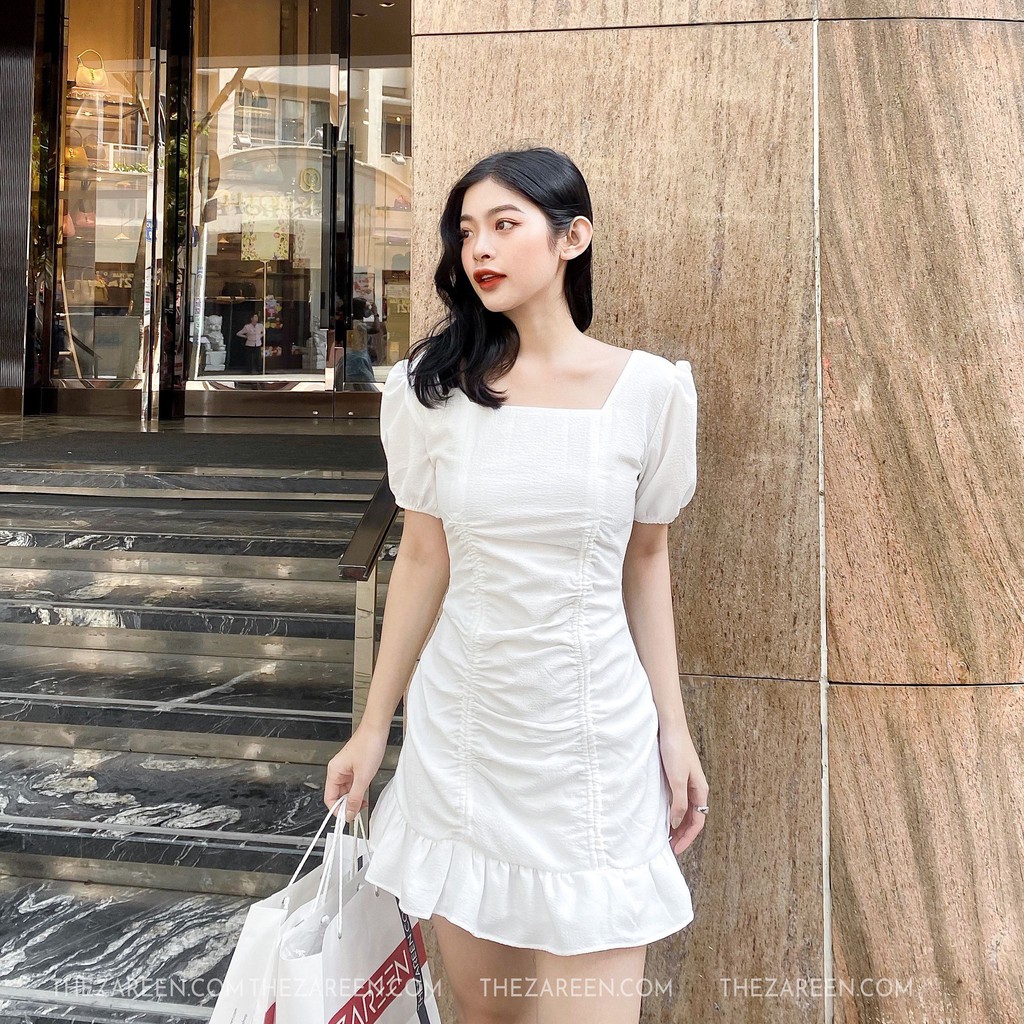 ĐẦM ÔM ĐUÔI CÁ ZAREEN DAB05 TRẮNG