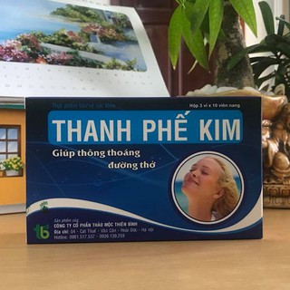 Thanh phế kim - Giúp thanh phế, giảm ho, tiêu đờm, khó thở ,giảm tiết dịch phổi ,Hỗ trợ phòng bệnh hô hấp mạn tính- 30 v