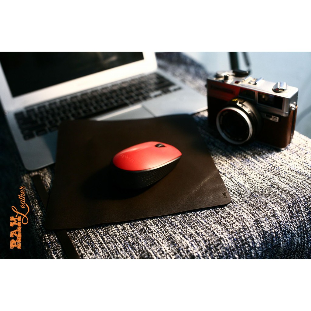 Tấm Lót Chuột Cao Cấp Bằng Da Bò Thật Bền Đẹp Nâu Đậm Mouse Pad