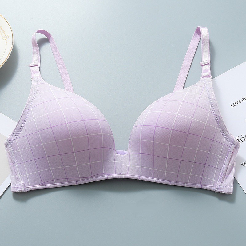 ♥️ SHOP UY TÍN ♥️ [Áo Lót Nữ] Áo Ngực Kẻ Caro Không Gọng Đệm Mỏng Áo Lót Mỏng A1020