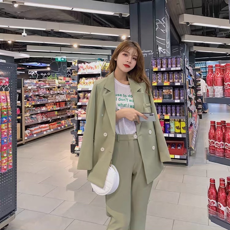 Set blazer Hàn Quốc hàng Quảng Châu - set đồ vest cho nữ