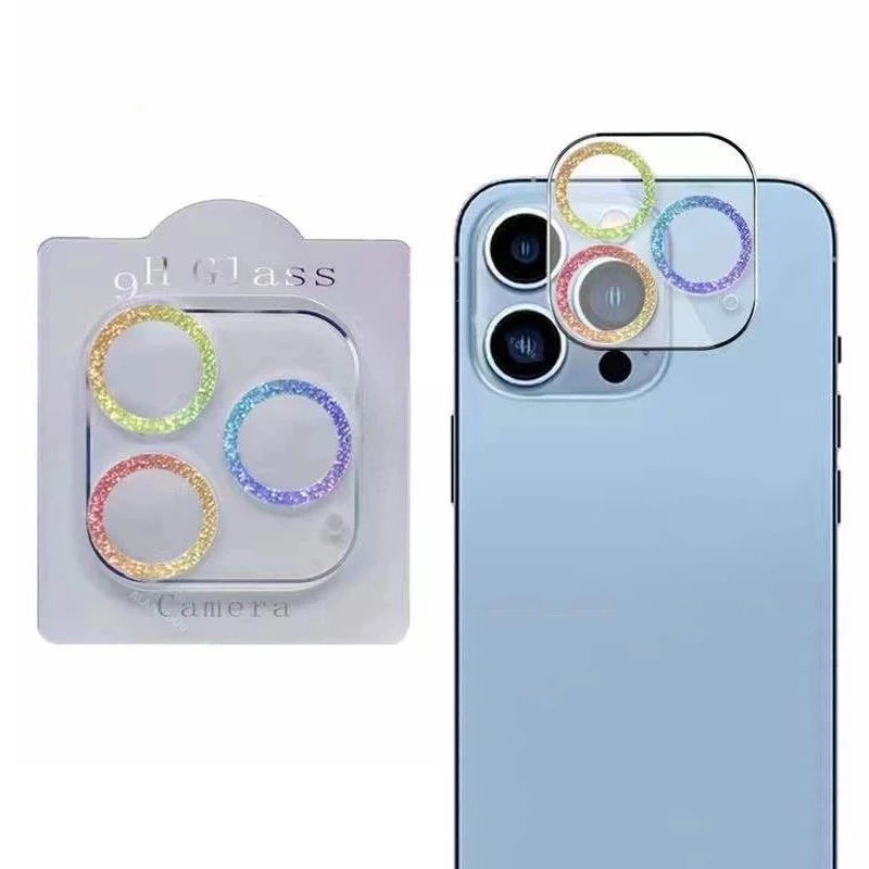 For iPhone 14 Miếng Dán Bảo Vệ Camera 9H Họa Tiết Bầu Trời Đầy Sao Cho iPhone 14 Pro Max 13 / 12 / 11 / Pro Max