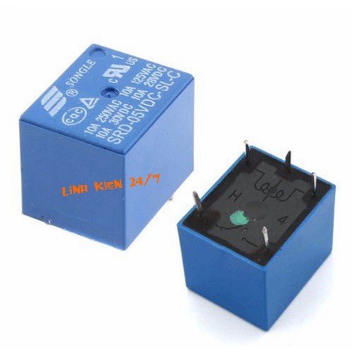 Bộ 5 Relay 5 Chân 5V/12V/24V SRD-12VDC - Rơ le 5 chân
