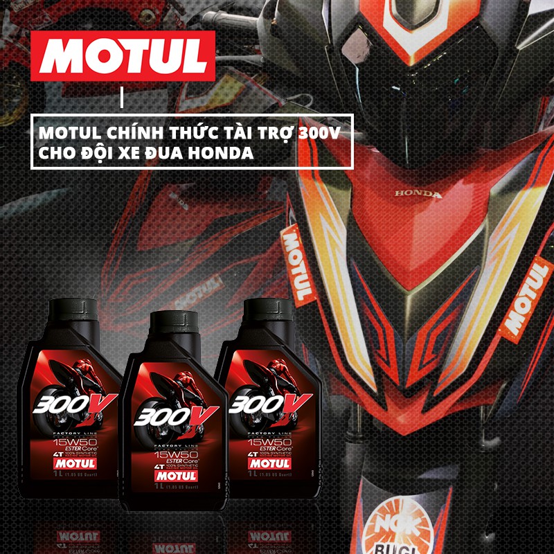 NHỚT MOTUL 300V FACTORY LINE 10W40 1L CHUYÊN PHÂN KHỐI LỚN