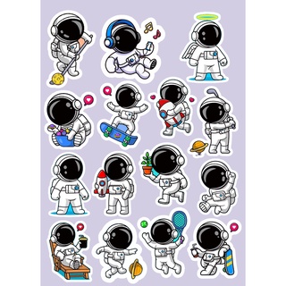 Set 45 hình sticker phi hành gia