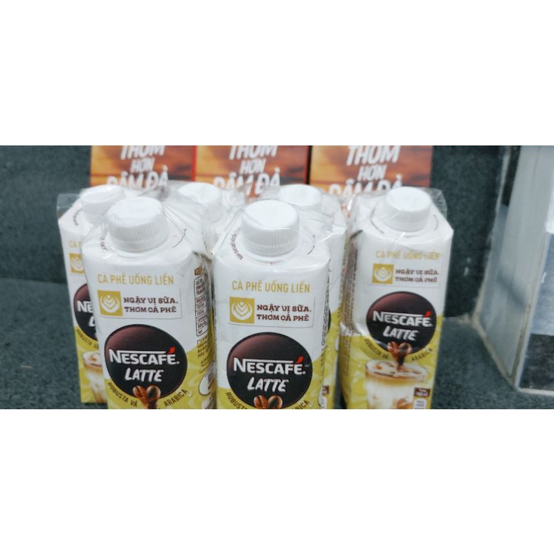 Nescafe' cà phê sữa đá uống liền- Hộp giấy 180ml (HSD 11/2023)