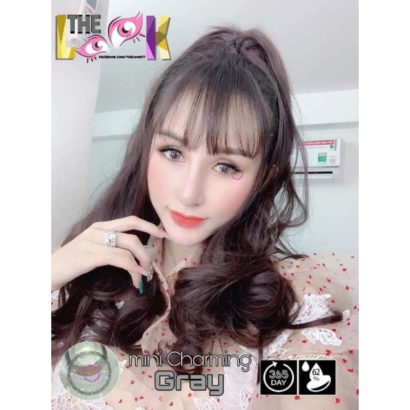 < THE LOOK PRO > CONTACT LENS MÀU GRAY VÀ BROWN - CÓ ĐỘ