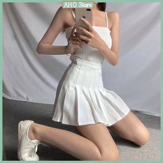 Chân váy tennis xếp ly trắng trơn có quần trong - hàng hot trend loại 1