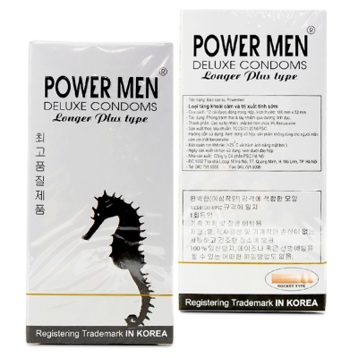 Bao cao su Power men Longer Plus, bao cao su bi gân gai lớn kéo dài thời gian quan hệ