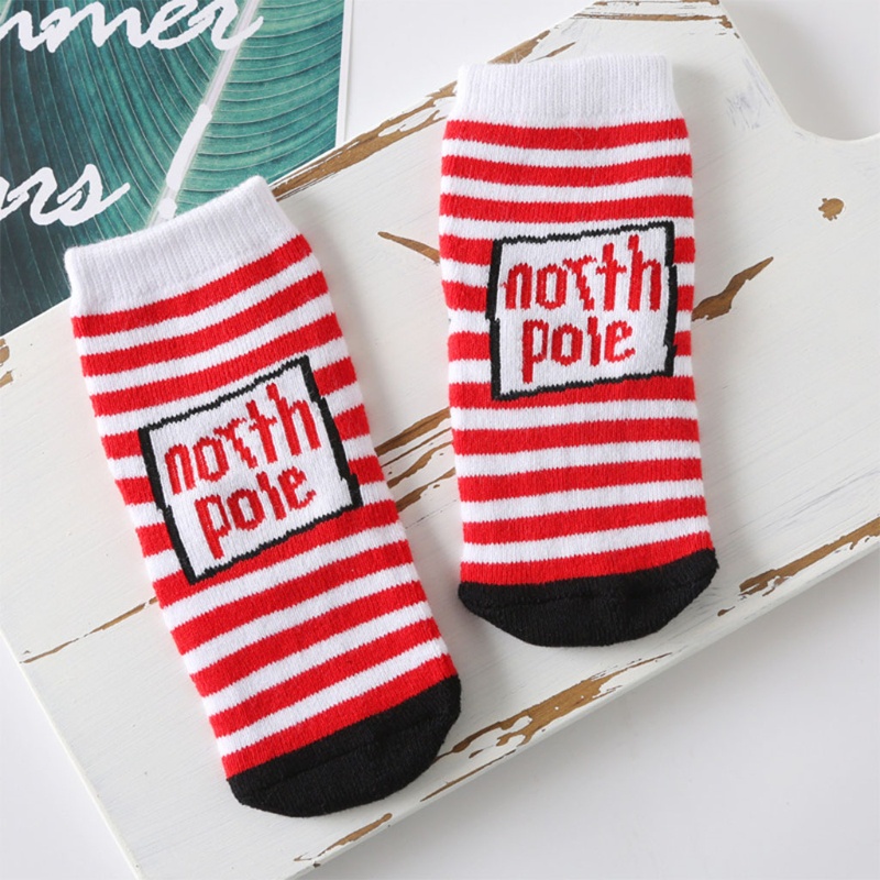 Xixi Vớ Giữ Ấm Mùa Đông In Họa Tiết Hoạt Hình Giáng Sinh Cho Bé