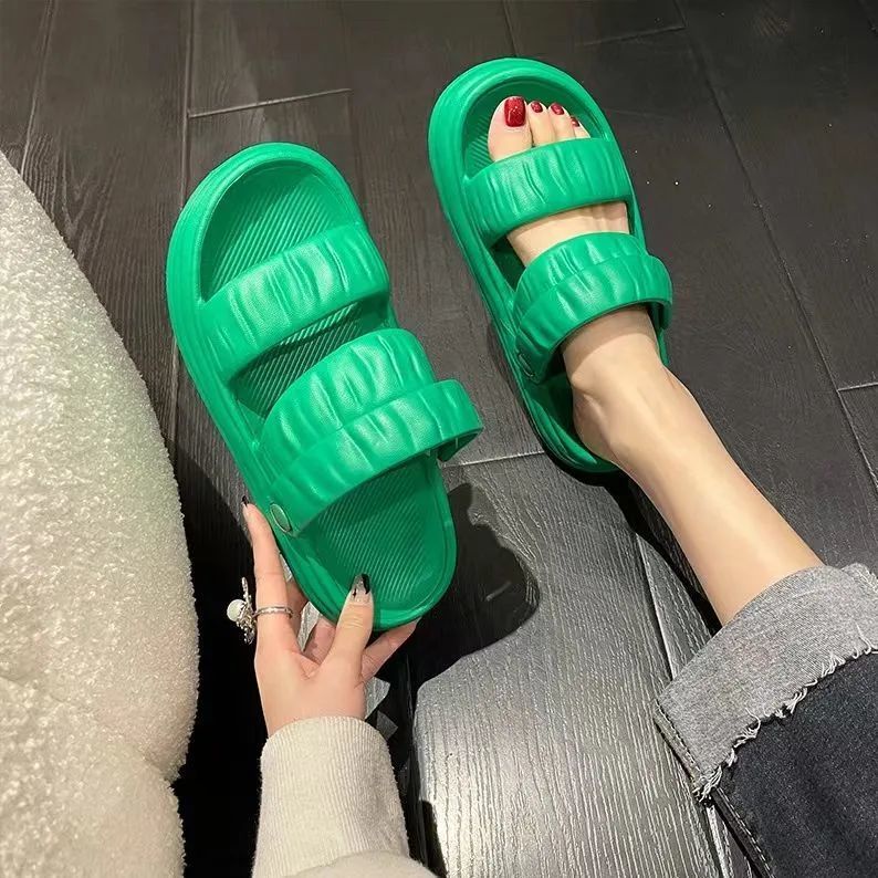 Tikp Giày Sandal Xỏ Ngón EVA Màu Macaron Chống Trượt Thoáng Khí 2022 MS5549cm Size: 35-40