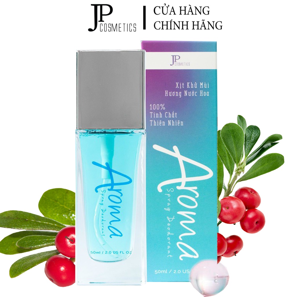 COMBO 3 Lọ Xịt Khử Mùi Hôi Nách AROMA - Khử Mùi Hôi Nách, Hôi Chân, Thâm Nách, Ra Mồ Hôi Nách - 50 ml - HÀNG CHÍNH HÃNG