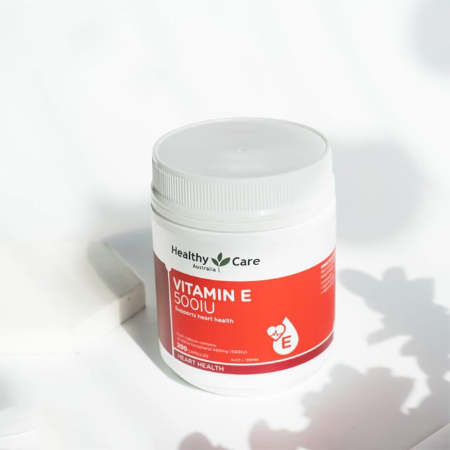Viên uống bổ sung Vitamin E Healthy Care 500IU 200 viên của Úc Quà Tặng Mẹ