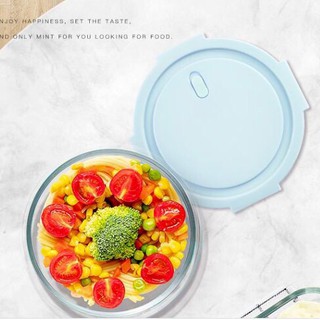 Hộp thủy tinh đựng thức ăn, thực phẩm 620ml để lò vi sóng - Hộp thủy tinh Red cherry 620ml