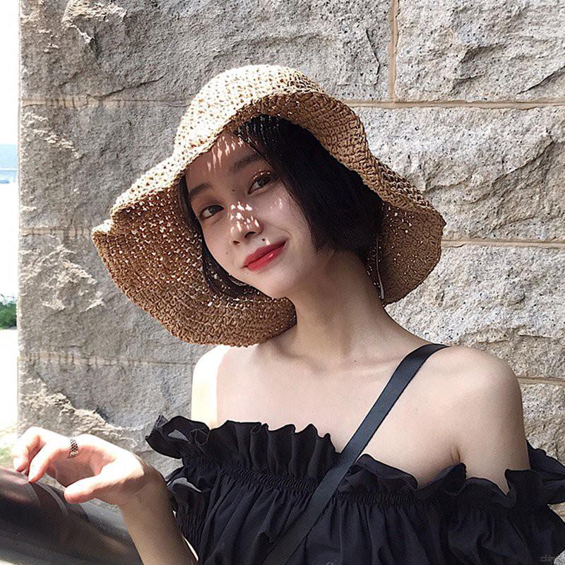 Nón cói phong cách retro Hàn Quốc
