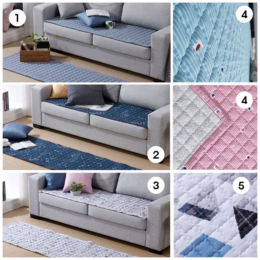 ⭐Hello bedding⭐Thảm Trải Ghế Sofa 100% Cotton Chất Lượng Cao Phong Cách Hàn Quốc