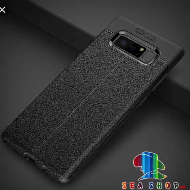 Ốp lưng galaxy note 8 silicon giả da,chống sốc auto Focus