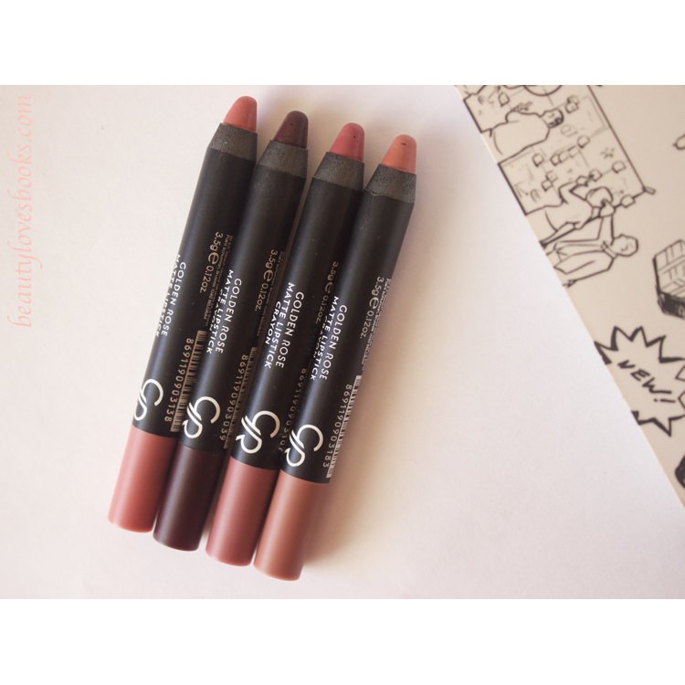 Son Bút Chì Lì Golden Rose Matte Lipstick Crayon