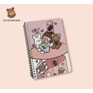 Sổ Tay Cute Lò Xo Loại Lớn In Hình Dễ Thương