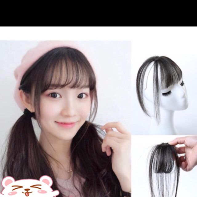 Tóc mái giả 3D ❤️❤️ FREESHIP ❤️❤️ mái thưa 3D tóc giả