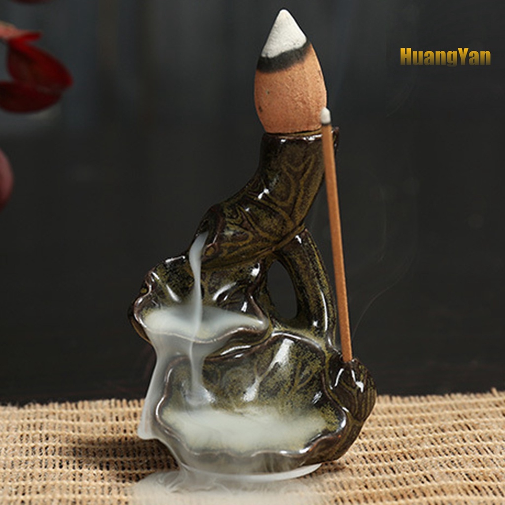 Giá Đỡ Đốt Trầm Hương Bằng Gốm Sứ Hình Thác Nước Độc Đáo Trang Trí Nhà Cửa