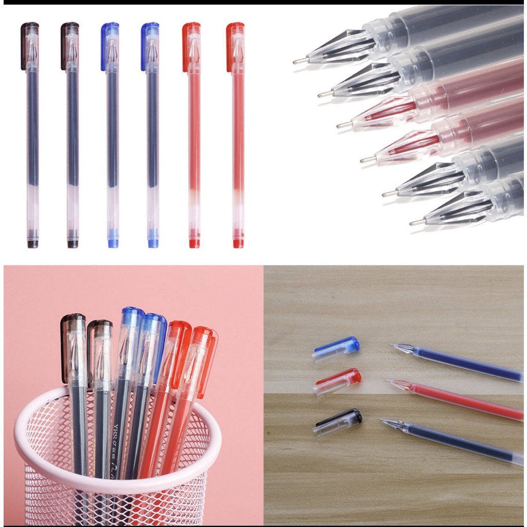 Bút gel ZUIXUA HY801 ngòi 0.38mm thiết kế kiểu kim cương màu đen/đỏ/xanh lam chất lượng vượt trội