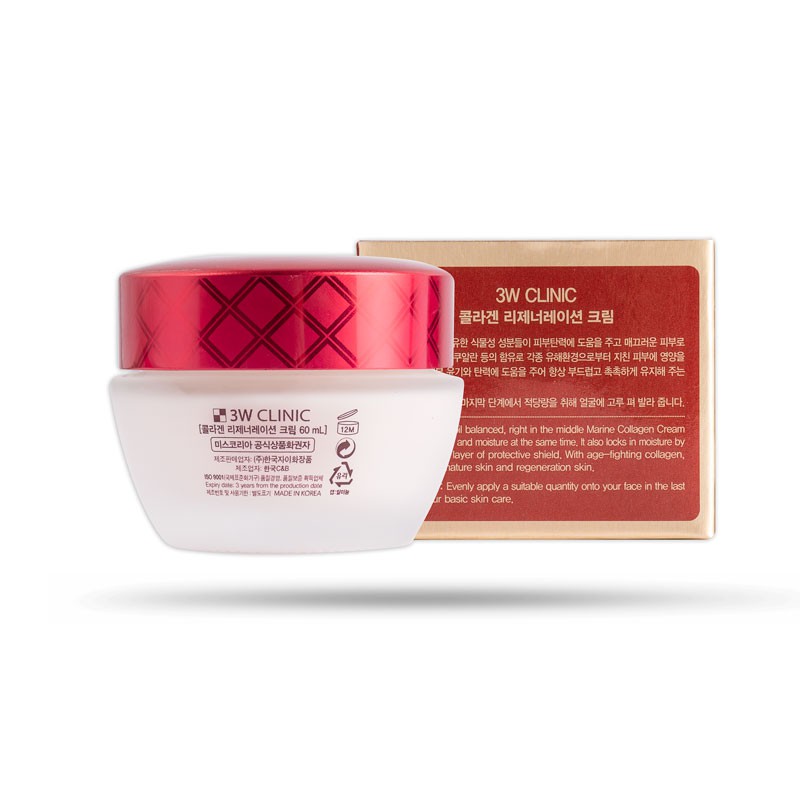 Kem Dưỡng Trắng Sáng Tái Tạo Da 3W Clinic Collagen Regeneration Cream 60ml