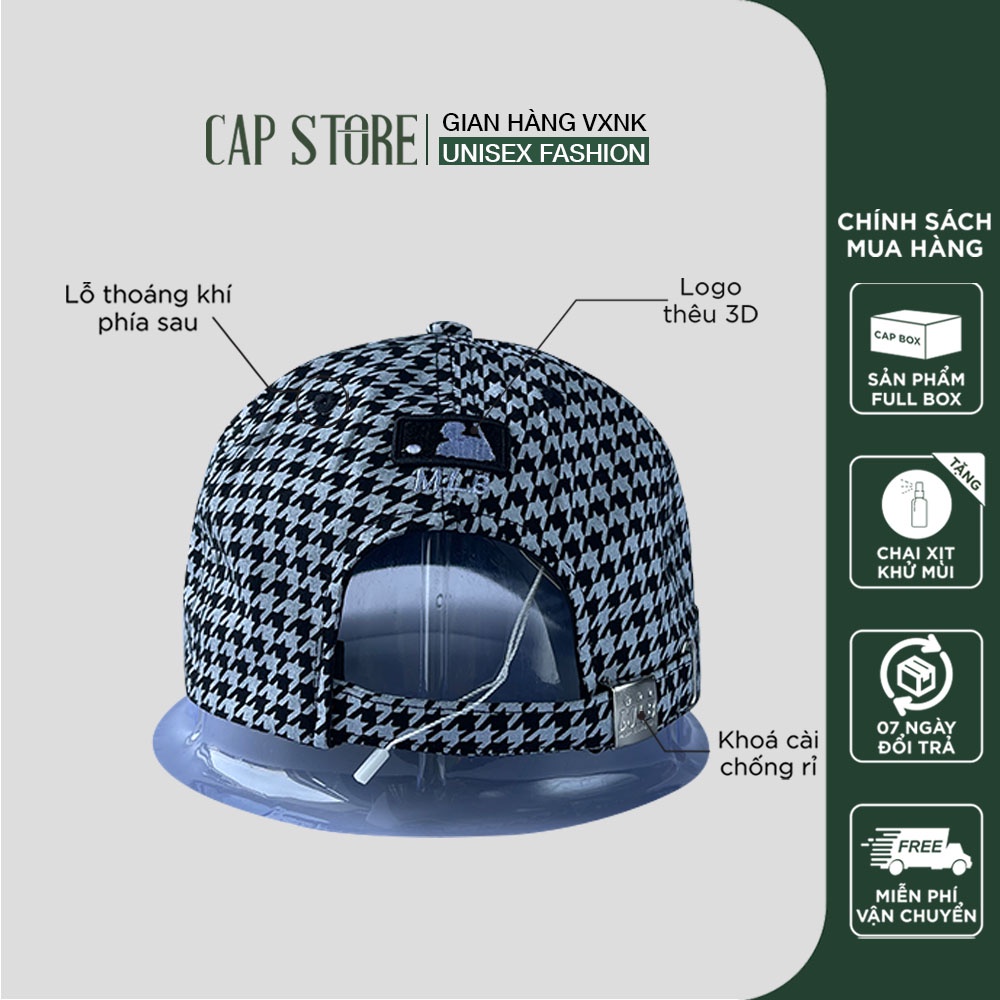 Nón lưỡi trai NY - Mũ nam nữ lưỡi trai thời trang cá tính unisex phom thể thao ulzzang full box chai xịt vệ sinh mũ nón
