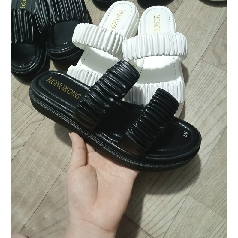 Dép hai quai bèo nhúm đế 3 cm siêu nhẹ cực xinh hot 2022