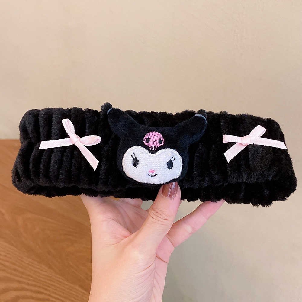 Băng Đô Rửa Mặt Trang Điểm Họa Tiết Hoạt Hình Melody Kuromi Dễ Thương Năm 2022