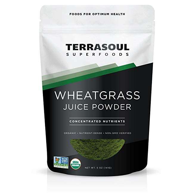 Bột nước ép cỏ lúa mỳ hữu cơ Terrasoul 141g