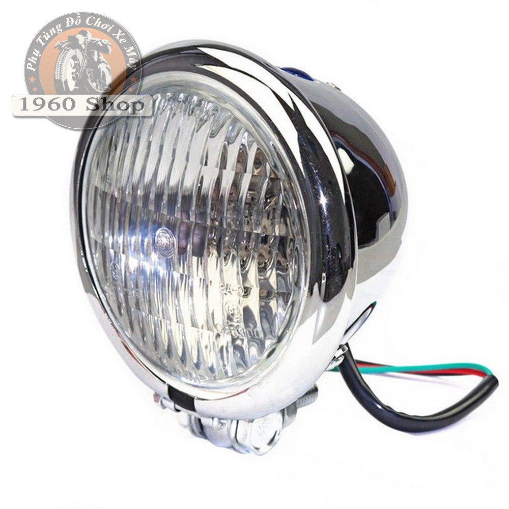 ĐÈN PHA XE MÁY ĐỘ CLASSIC - Đèn pha Harley Cafe Racer Chopper Bobber CG125 GN125
