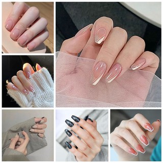[Hàng mới về] Set 24 Móng Tay Giả Kèm Keo Dán Tiện Dụng R161-R180