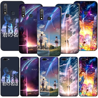 Ốp Lưng Silicone Mềm In Hình Anime Your Name Cho Realme 2 3 5 5i 5s 6 C2 C3 6i Q Pro