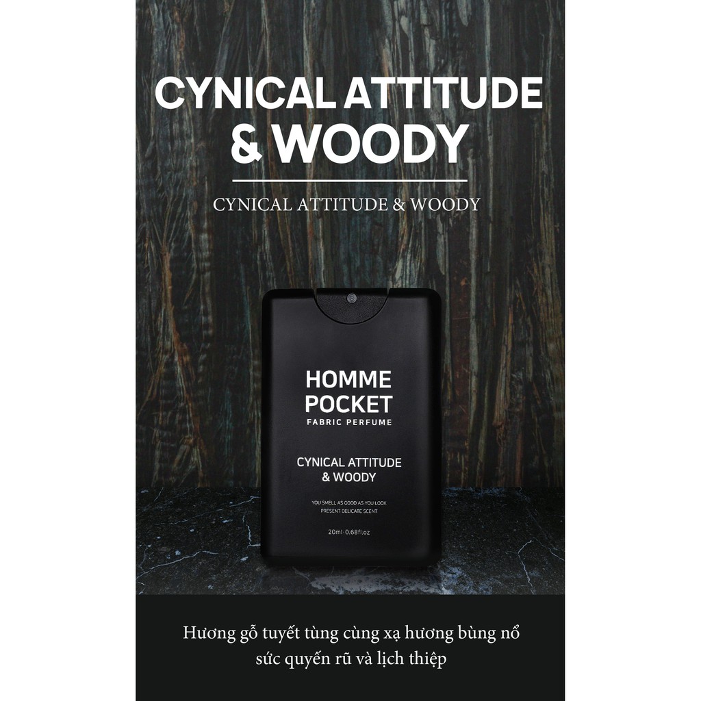 NƯỚC HOA VẢI/CELLUVER HOMME POCKET CHÍNH HÃNG 20ML | BigBuy360 - bigbuy360.vn