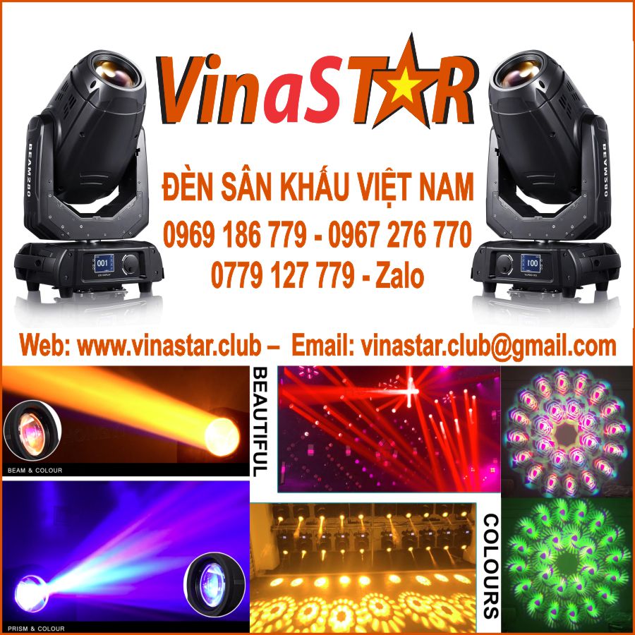 ĐÈN CENTER STAR X3 - TRANG TRÍ KARAOKE - MINIBAR - SÂN KHẤU CỰC ĐẸP