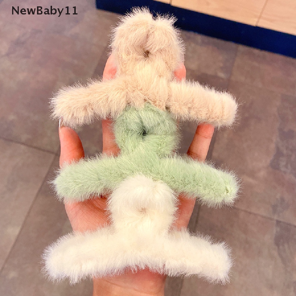 Kẹp Tóc Càng Cua Bằng Vải Bông Mềm Nhiều Màu Dễ Thương Thời Trang Mùa Đông Cho Bạn Gái Giá Đỡ