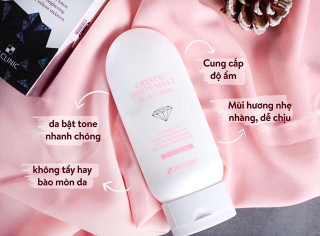 🌷🌷KEM DƯỠNG TRẮNG DA CRYSTAL_WHITE_MILKY_BODY_LOTION🌷🌷