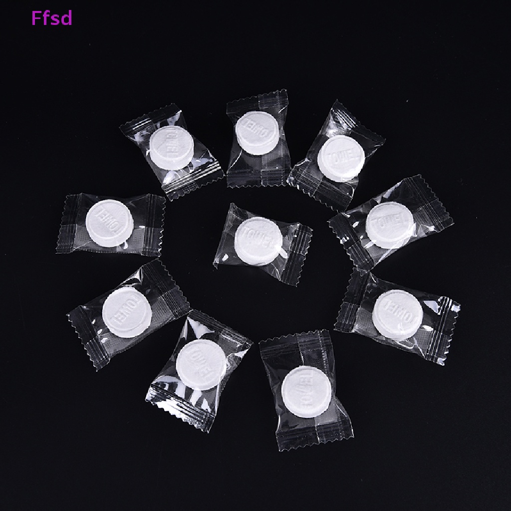 Bộ 10 / 50 Khăn Nén Cotton Mini Tiện Dụng Mang Theo Du Lịch