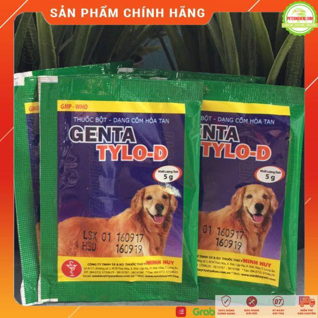 Combo Genta Tylo D dạng cốm dành cho chó mèo