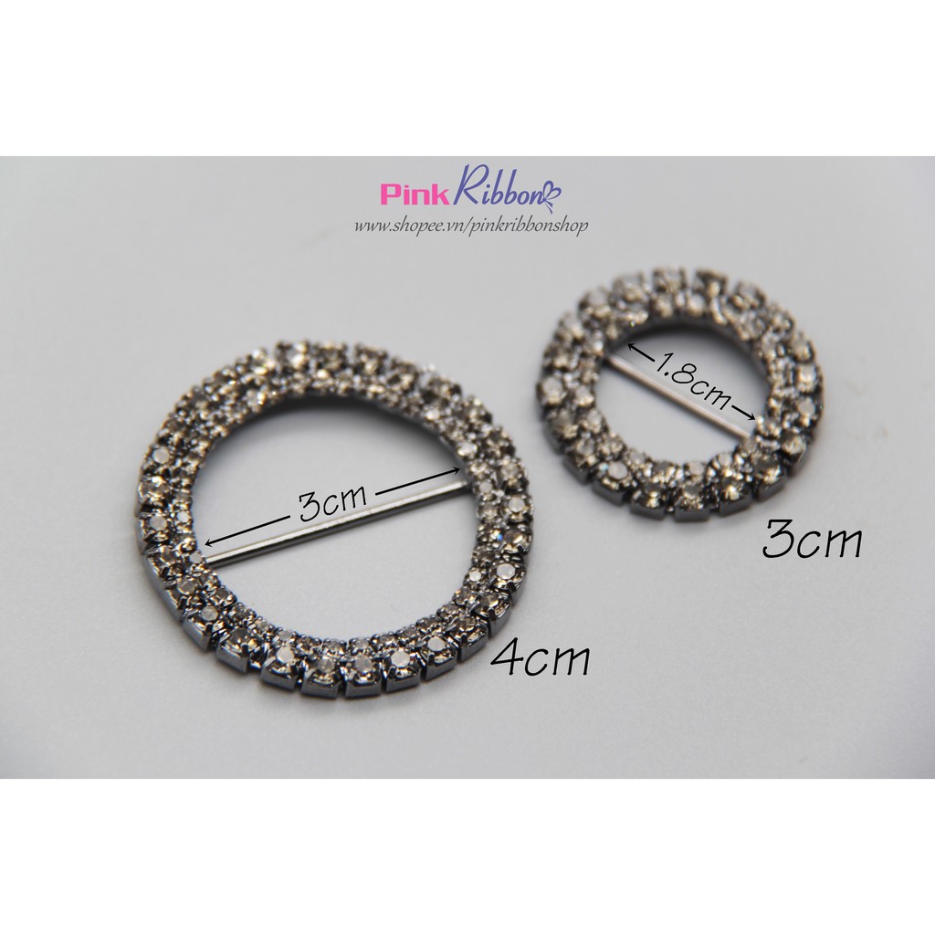 Khoen 2 hàng đá cao cấp 3cm-4cm