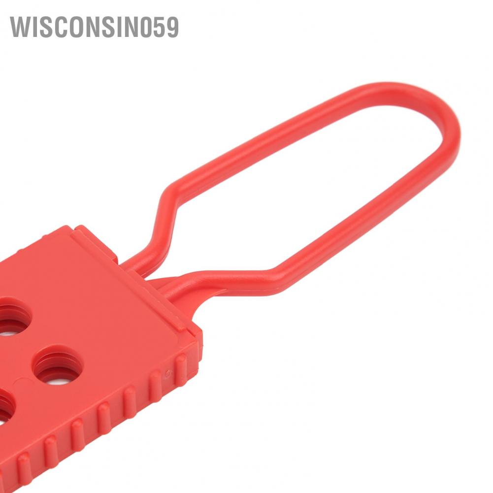 3 cái Tag Out Lock Hasp 6 lỗ Ổ khóa an toàn nylon cho Khóa cách ly điện 【Wisconsin059】