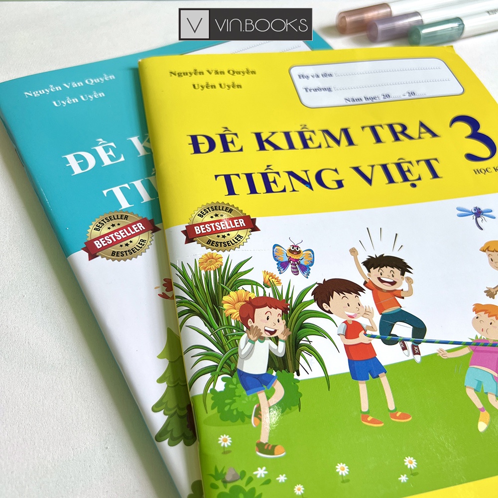 Sách - Đề Kiểm Tra Tiếng Việt Lớp 3 - Combo 2 Quyển Học Kì 1 và 2