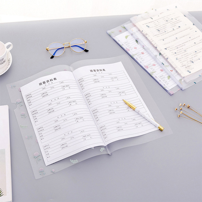 File Đựng Tài Liệu Rút Gáy A4 Tiện Lợi Họa Tiết Hoa Lá Đẹp Mắt Dành Cho Học Sinh Kẹp Gài Gáy Giấy TTL9