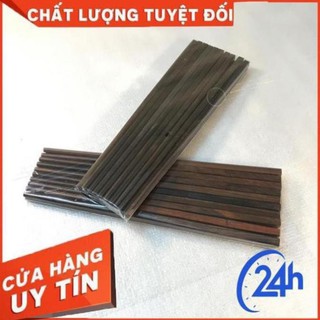 Bộ 10 đôi ĐŨA GỖ TRẮC ĐỎ- KHÔNG BỊ MỐC, KHÔNG CONG VÊNH, MỐI MỌT, AN TOÀN KHI SỬ DỤNG