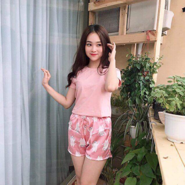 BỘ COTTON QUẦN LỤA HÌNH QUẢNG CHÂU