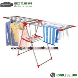 Giàn phơi inox gấp gọn , tiện dung cho không gian chật