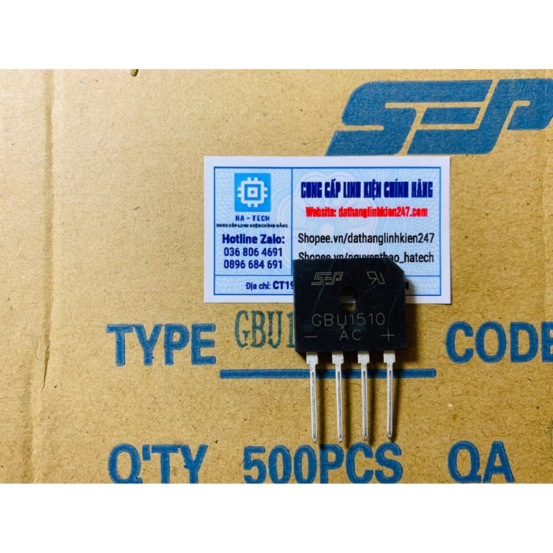 khuyến mại GBU15K GBU1510 1510 diode cầu 15A 1000V mới chính hãng